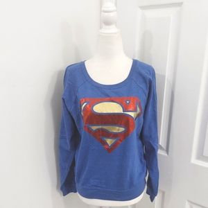 Superman Blue Crew Top